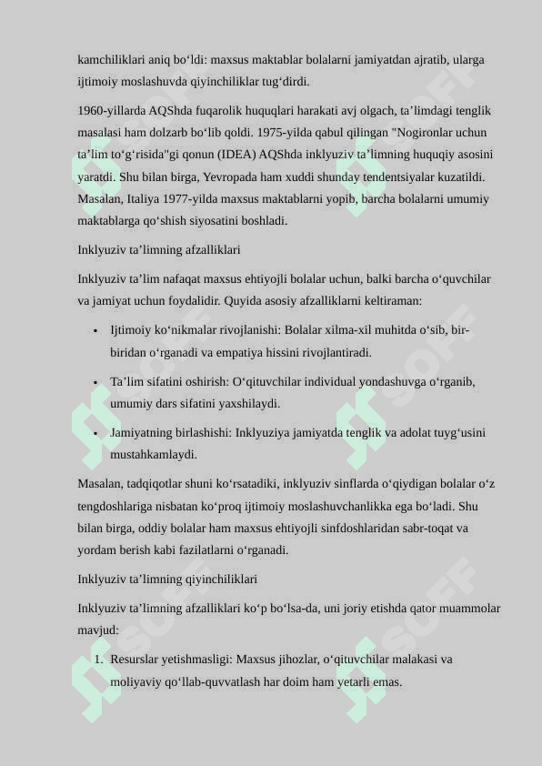 O'ZBEKISTONDA ALOHIDA TA'LIM EHTIYOJLARI BO'LGAN UCHUN INKLYUZIV TA'LIM 3