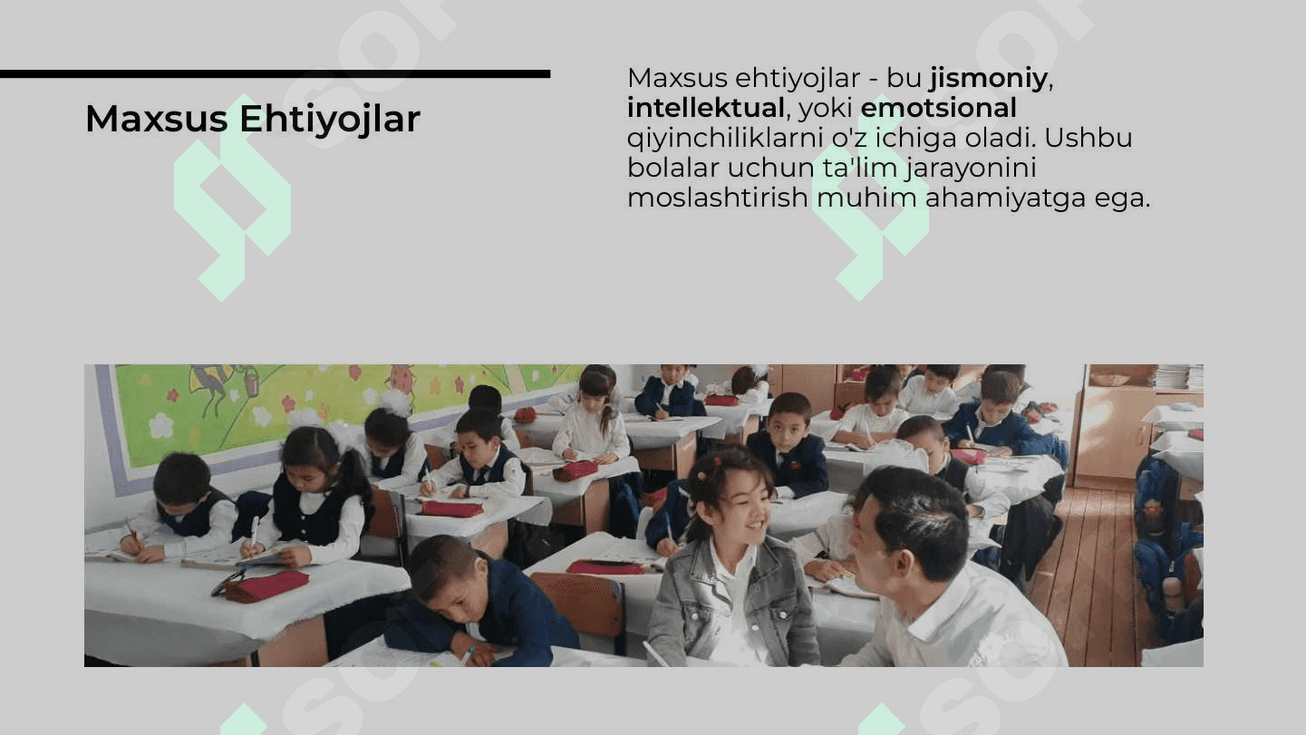 O'ZBEKISTONDA ALOHIDA TA'LIM EHTIYOJLARI BO'LGAN UCHUN INKLYUZIV TA'LIM 6