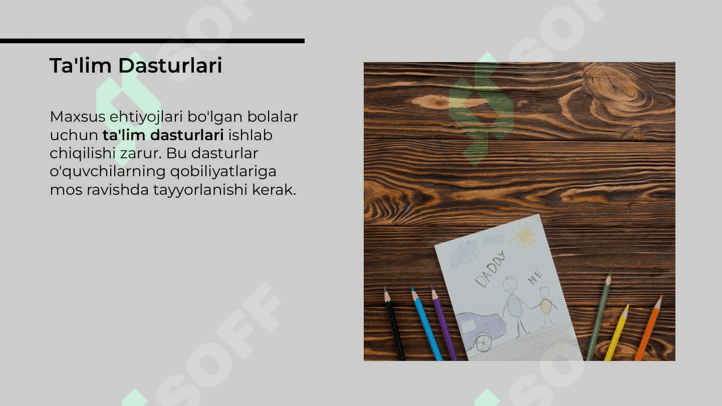 O'ZBEKISTONDA ALOHIDA TA'LIM EHTIYOJLARI BO'LGAN UCHUN INKLYUZIV TA'LIM 8