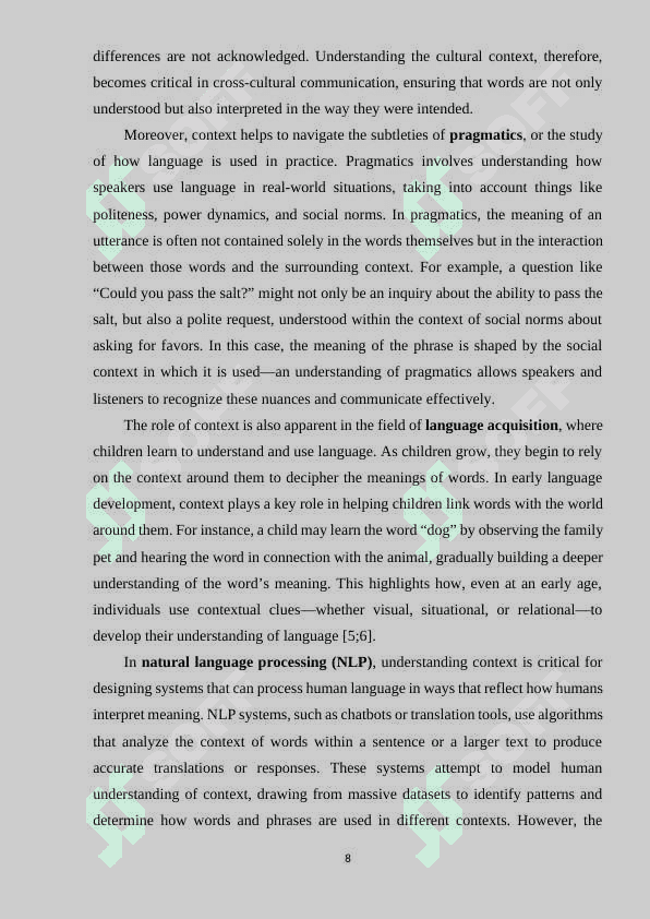 Identifying the correct meanings 8