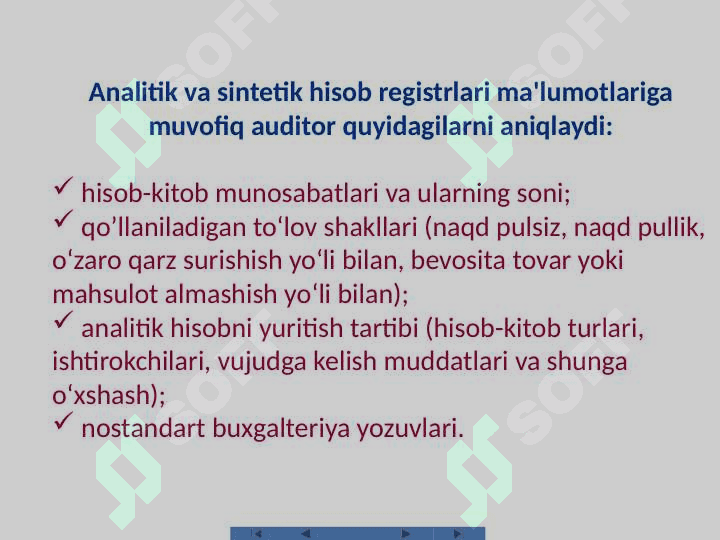 HISOB-KITOBLAR AUDITI 7