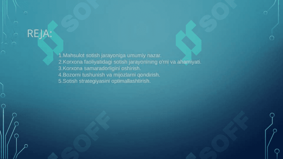 Korxonalarning mahsulot sotish jarayonlarini tahlil qilishning ahamiyati, tahlil vazifalari va manbalari TAGDIMOT ISHI 2