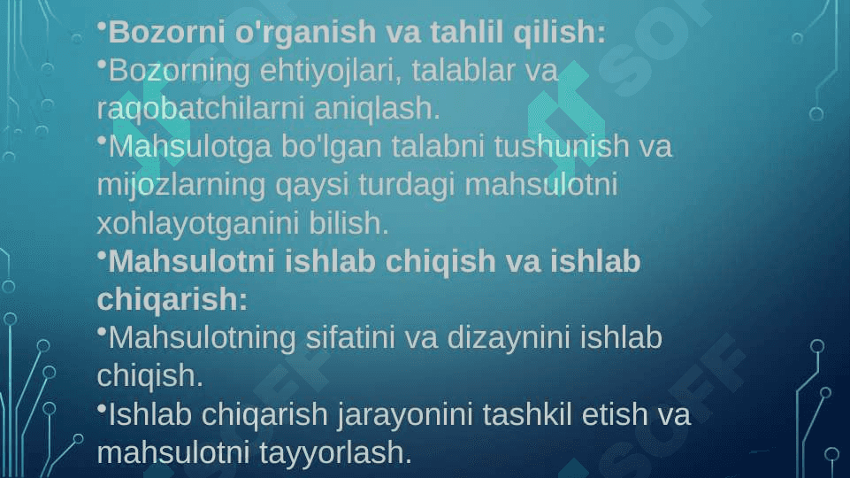 Korxonalarning mahsulot sotish jarayonlarini tahlil qilishning ahamiyati, tahlil vazifalari va manbalari TAGDIMOT ISHI 4
