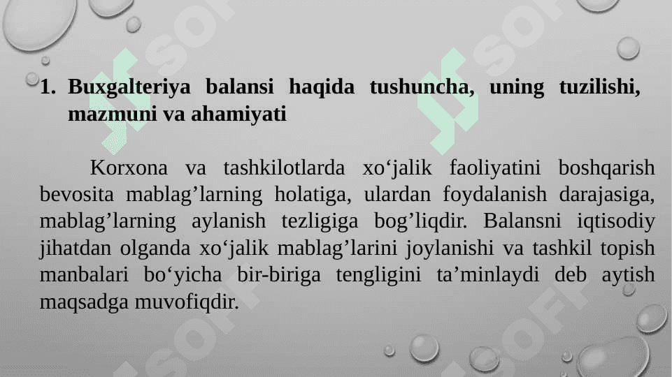 Buxgalteriya balansi  slayd 2
