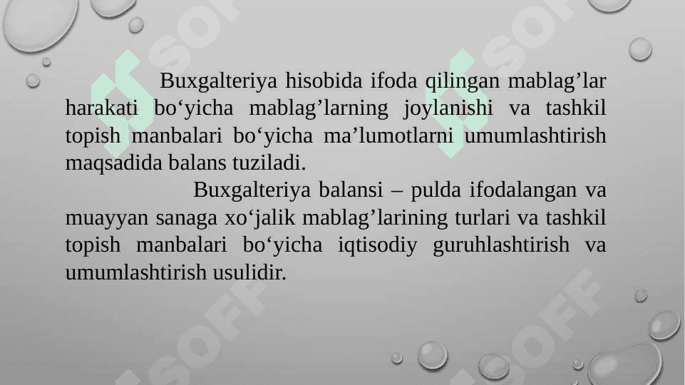 Buxgalteriya balansi  slayd 3