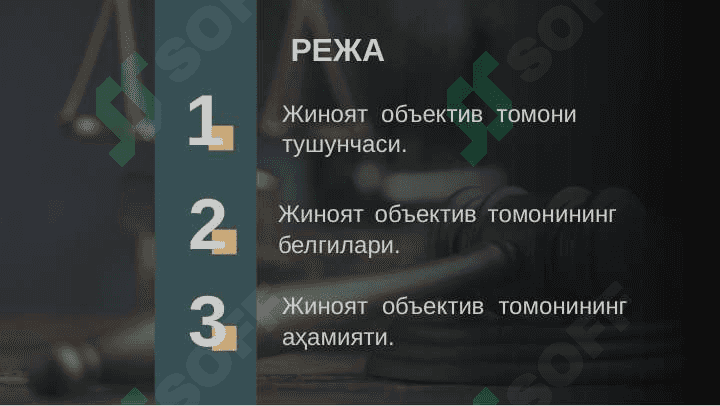 Жиноятнинг объектив томони 2