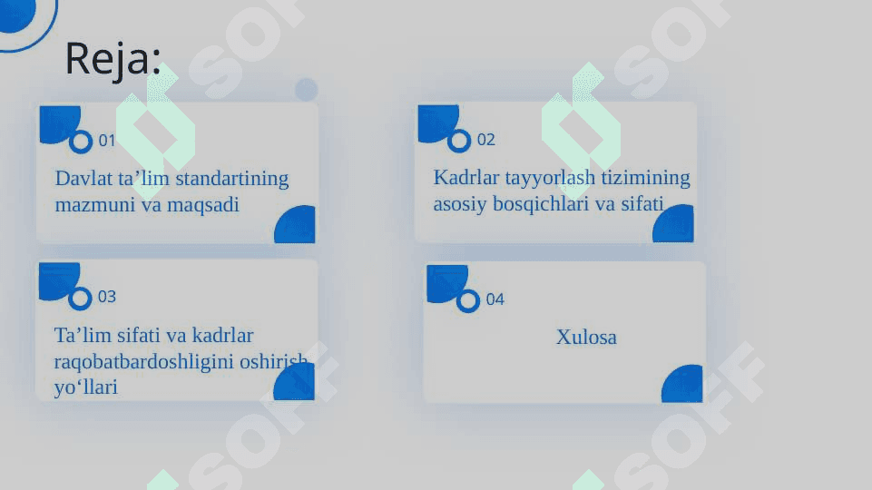 Davlat ta’lim standarti va kadrlarni kasbiy tayyorlash sifati 2