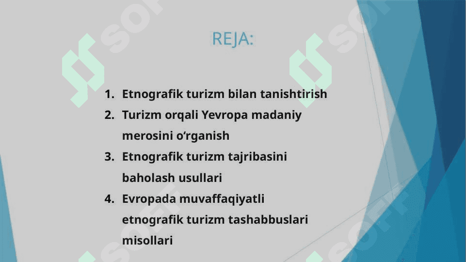 Etnografik turizmni rivojlantirishning Yevropa tajribasini baholash 2
