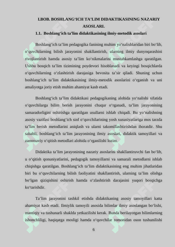 BOSHLANG‘ICH TA’LIM DIDAKTIKASINING MAQSAD VA VAZIFALARI 6