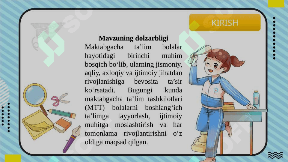 Maktabgacha ta'lim tashkilotining ijtimoiy pedagogik tuzilmasi va uning faoliyati natijalari 3
