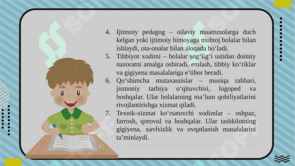 Maktabgacha ta'lim tashkilotining ijtimoiy pedagogik tuzilmasi va uning faoliyati natijalari 8