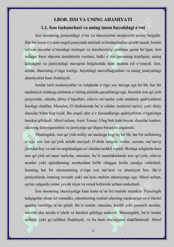 Oʻqish darslarida Ism qanday qoʻyiladi boʻlimini oʻrganish (3-sinf) 5