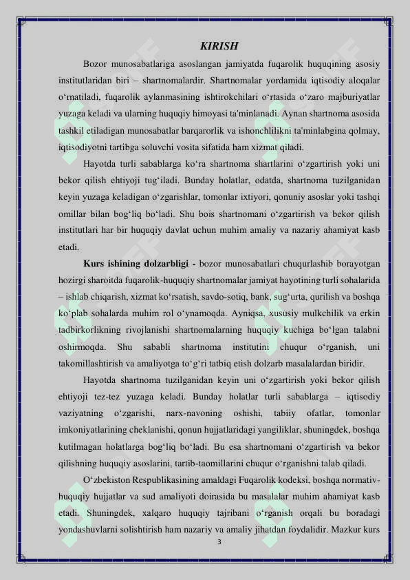 Shartnoma oʻzgartirish va bekor qilish asoslari 3