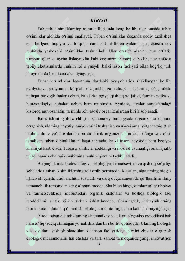 Tuban oʻsimliklar va sistematikasini oʻrganish metodikasi 3