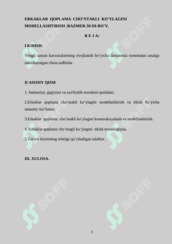 Erkaklar qoplama cho’ntakli ko’ylagini modellashtirish. 3