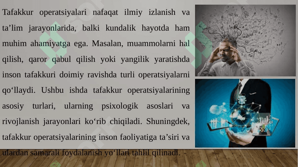 Tafakkur Operatsiyalari 3