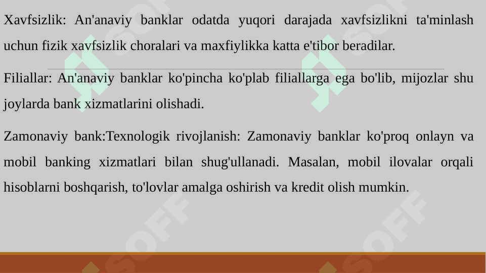 AN'ANAVIY VA ZAMONAVIY BANK. 4