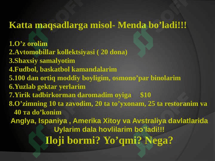MUVOFFAQIYATLI  INSON BO’LISH TEXNOLOGIYASI 3