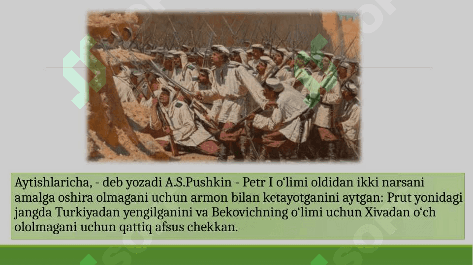 O‘RTA OSIYO XALQLARINING ROSSIYA IMPERIYASI TOMONIDAN BOSIB OLINISHI 6