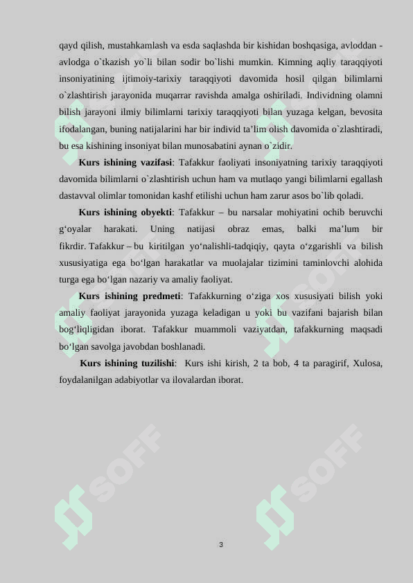 Tafakkur va tarqqiyot masalalari 3