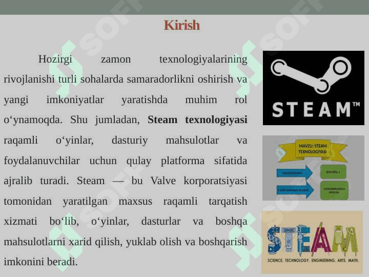 Steam texnologiyasining mazmun mohiyati. 3