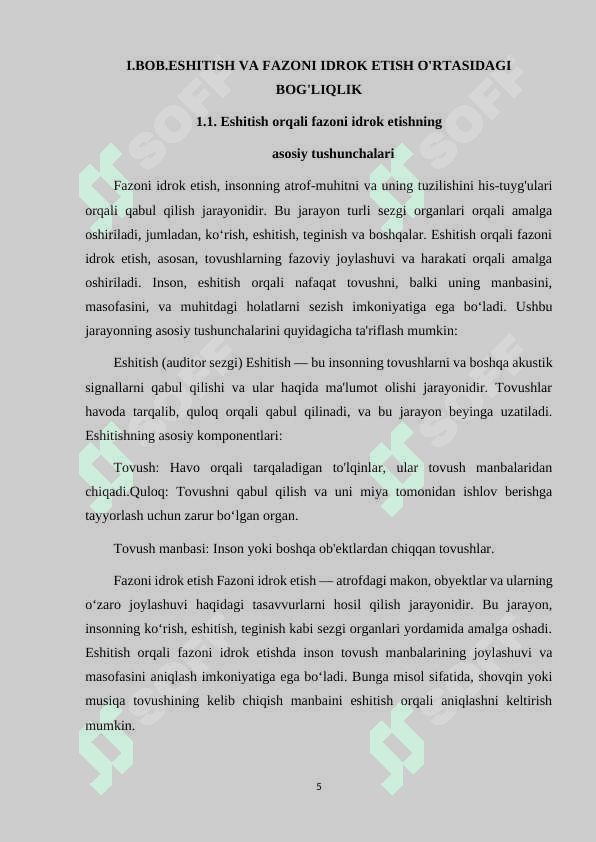 ESHITISH ORQALI FAZONI IDROK ETISHNING O’ZIGA XOS TOMONLARI 5