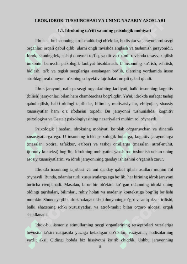 IDROK VA UNING XUSUSIYATLARI 5