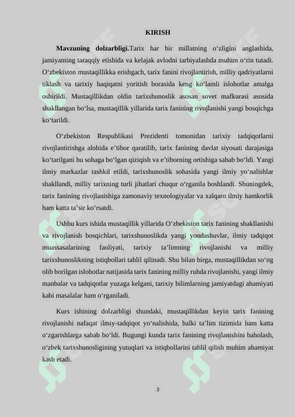 MUSTAQILLIK YILLARIDA O'ZBEKISTONDA TARIX FANINING RIVOJLANISHI 3