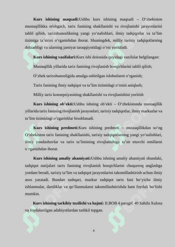 MUSTAQILLIK YILLARIDA O'ZBEKISTONDA TARIX FANINING RIVOJLANISHI 4