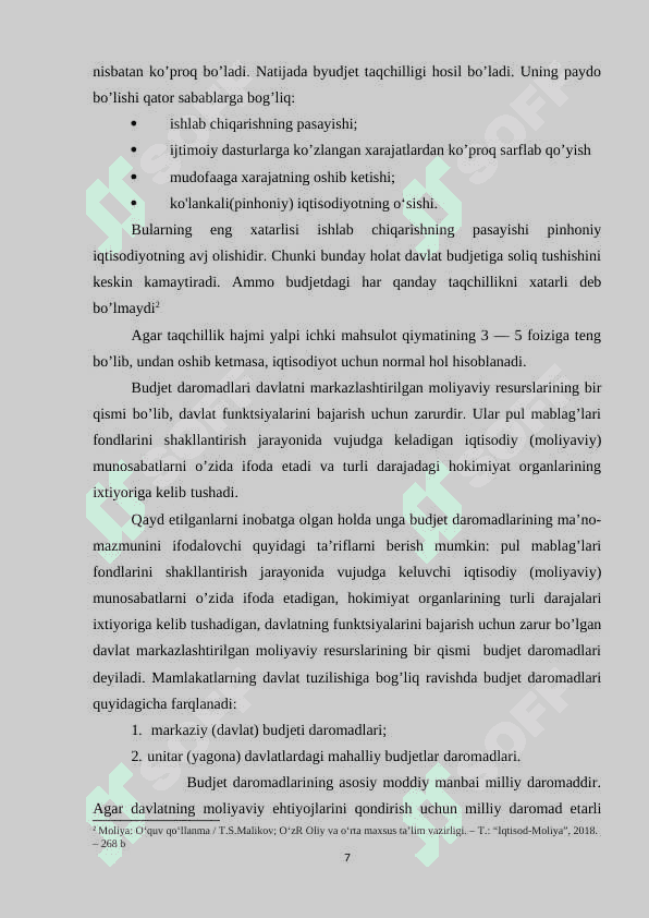 Oʻzbekiston Respublikasida davlat byudjeti va byudjet tizimining rivojlanish tarixi 7
