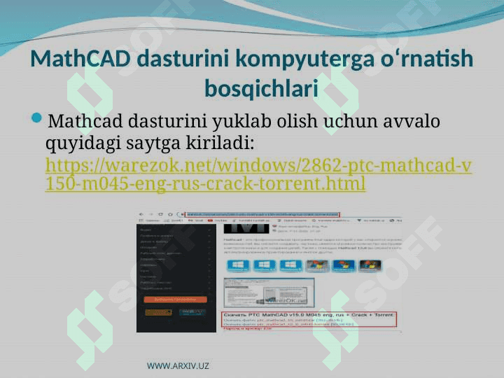 MathCAD dasturida  tenglama va tengsizliklar 4