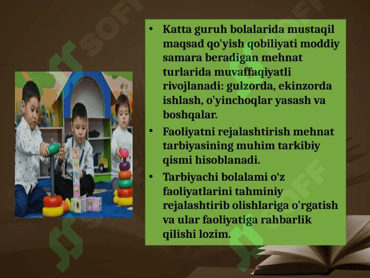 Maktabgacha yoshdagi bolalarni mehnat tarbiyasi. 8