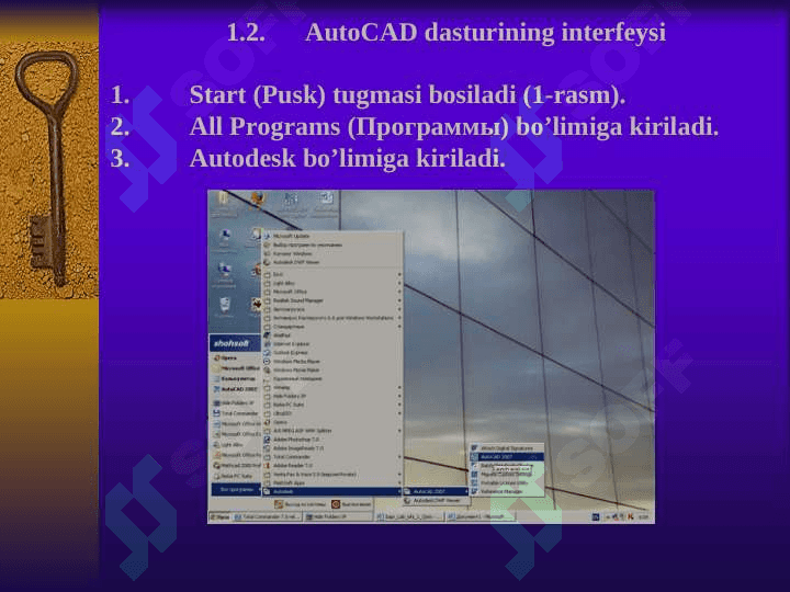 AutoCad dasturida obyektlarni modellashtirish 5