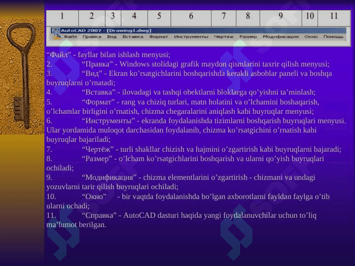 AutoCad dasturida obyektlarni modellashtirish 8