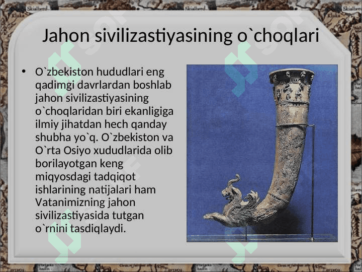 O`RTA ASRLARDA MARKAZIY OSIYODA VOIRLIK SANATI RIVOJI 3