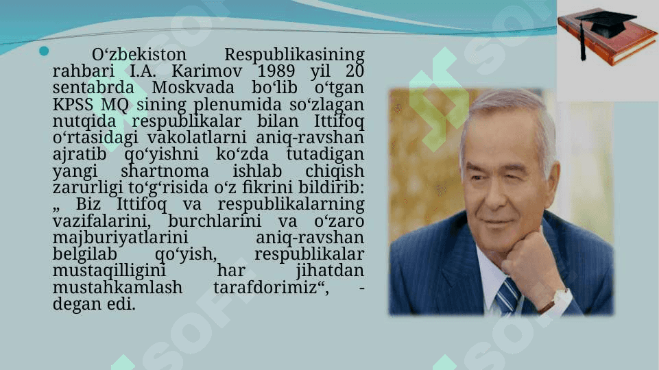 O‘zbekiston Respublikasi prezidenti Islom Karimov asarlari O`zbekiston tarixi bo`yicha asosiy manba 3
