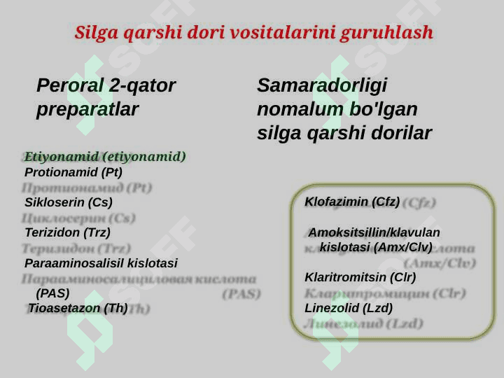 JSST tavsiyasiga ko'ra tuberkuloz bemorlarini davolash mavzusida tayyorlagan mustaqil ishi. 5