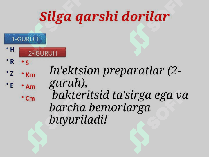 JSST tavsiyasiga ko'ra tuberkuloz bemorlarini davolash mavzusida tayyorlagan mustaqil ishi. 7