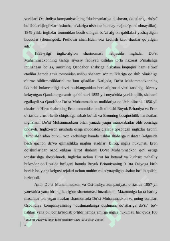 XIX asr XX asrning ikkinchi yarmida Afgʻoniston 3