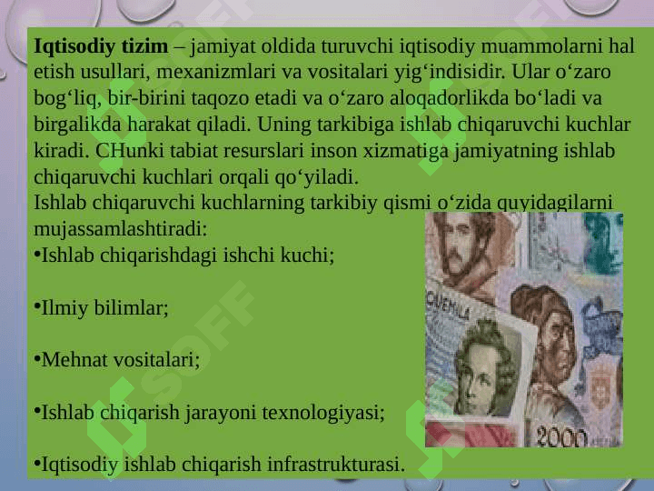 IQTISODIY TARAQQIYOT, IQTISODIY O’SISH VA MILLIY BOYLIK 5