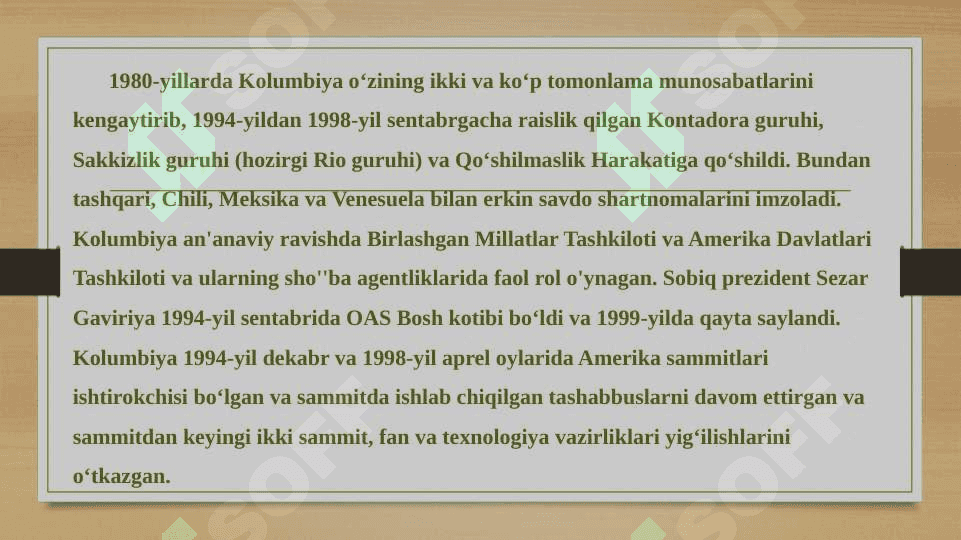 KOLUMBIYA DAVLATI 7