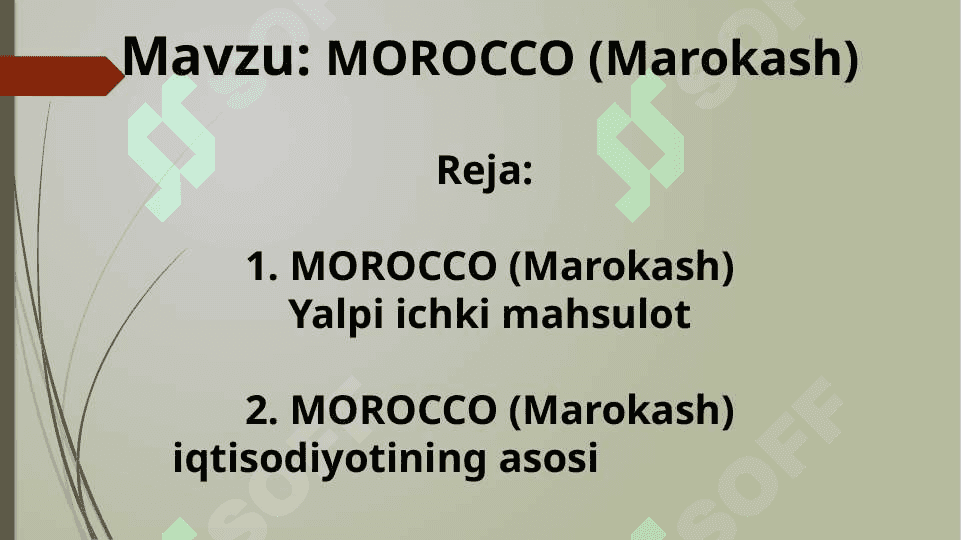 MOROCCO (Marokash) 2