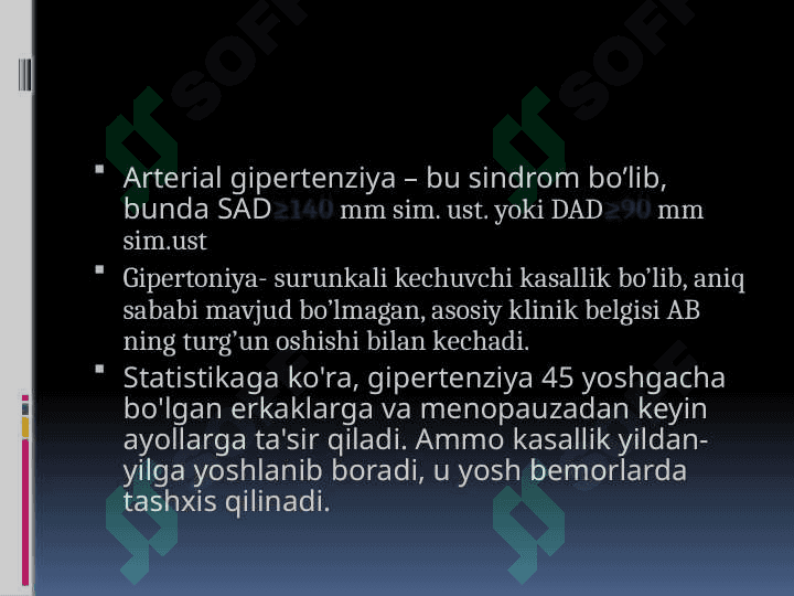 Gipertenziya va uning asoratlari bilan og’rigan bemorlarni parvarish qilish 2