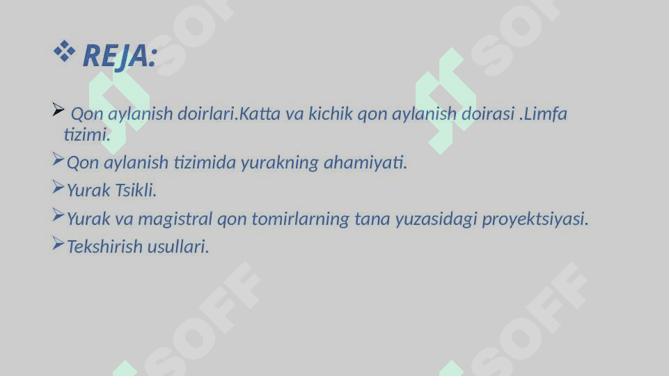 Qon aylanish tizmining anatomo-funksional tuzulishi 2