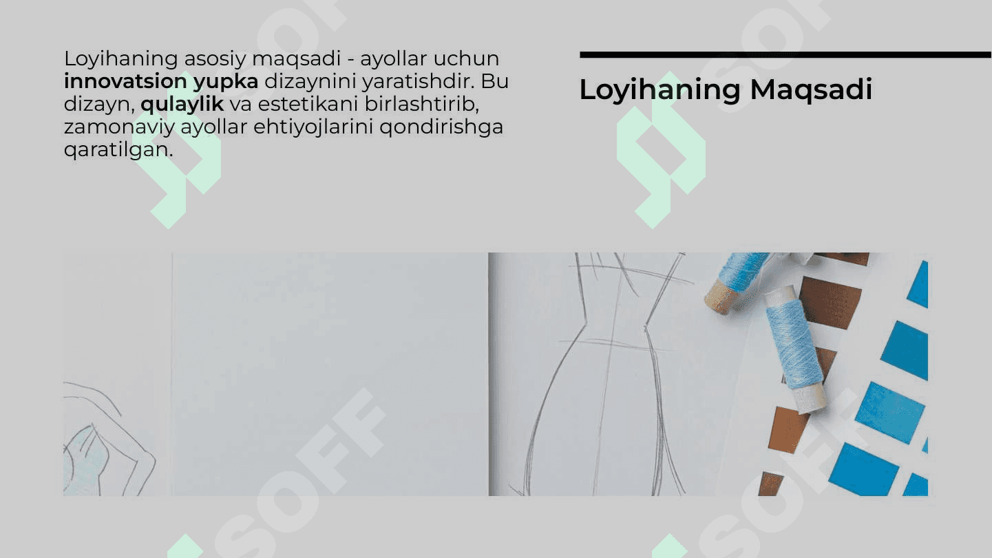 Jensi matosidan ayollar yupkasi uchun dizayn loyihasini ishlab chiqish 3