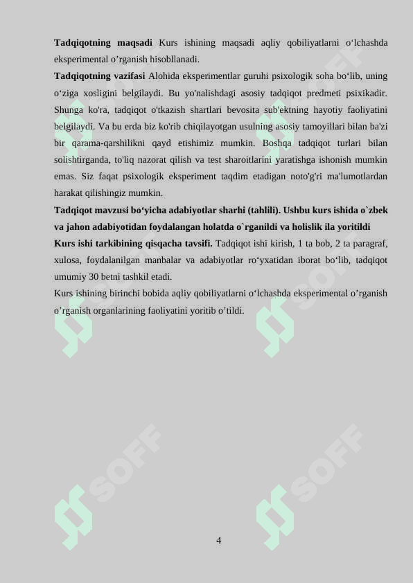 Aqliy qobiliyatlarni o‘lchashda eksperimental usullar 4