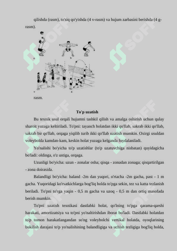 Voleybol o'yinini himoya qilish texnikasini o'rgatish usullari, tamoyillari, vositalari 5