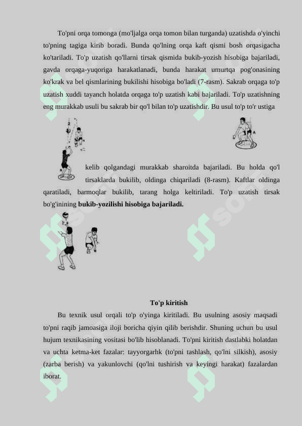 Voleybol o'yinini himoya qilish texnikasini o'rgatish usullari, tamoyillari, vositalari 7