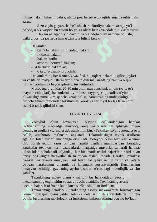 Voleybol musobaqa qoidalari bo'yicha musobaqa nizomi va chiqib ketish tizimi tuzish 4