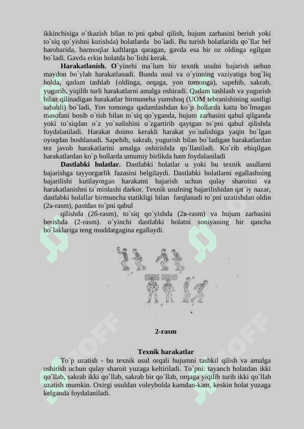 Voleybol musobaqa qoidalari bo'yicha musobaqa nizomi va chiqib ketish tizimi tuzish 7